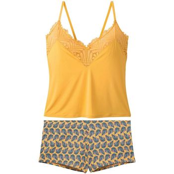 Vêtements Femme Pyjamas / Chemises de nuit Pomm'poire Top short jaune Turlututu jaune
