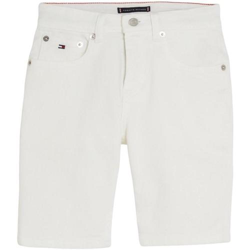 Vêtements Garçon Shorts / Bermudas Tommy capuche Hilfiger  Blanc