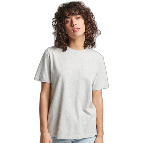 Vêtements Femme T-shirts manches courtes Superdry T-shirt femme  Vintage Logo coton Gris