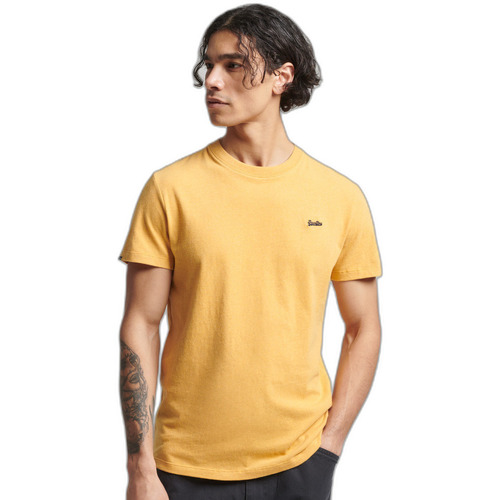 Vêtements Homme T-shirts manches courtes Superdry T-shirt  Micro Jaune