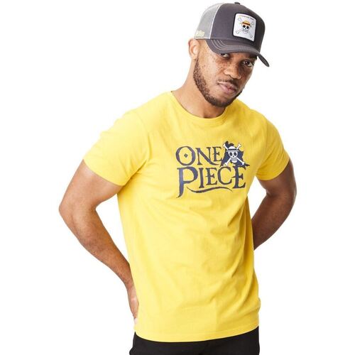 Vêtements Homme T-shirts manches courtes Capslab T-shirt col rond  One Piece Jaune