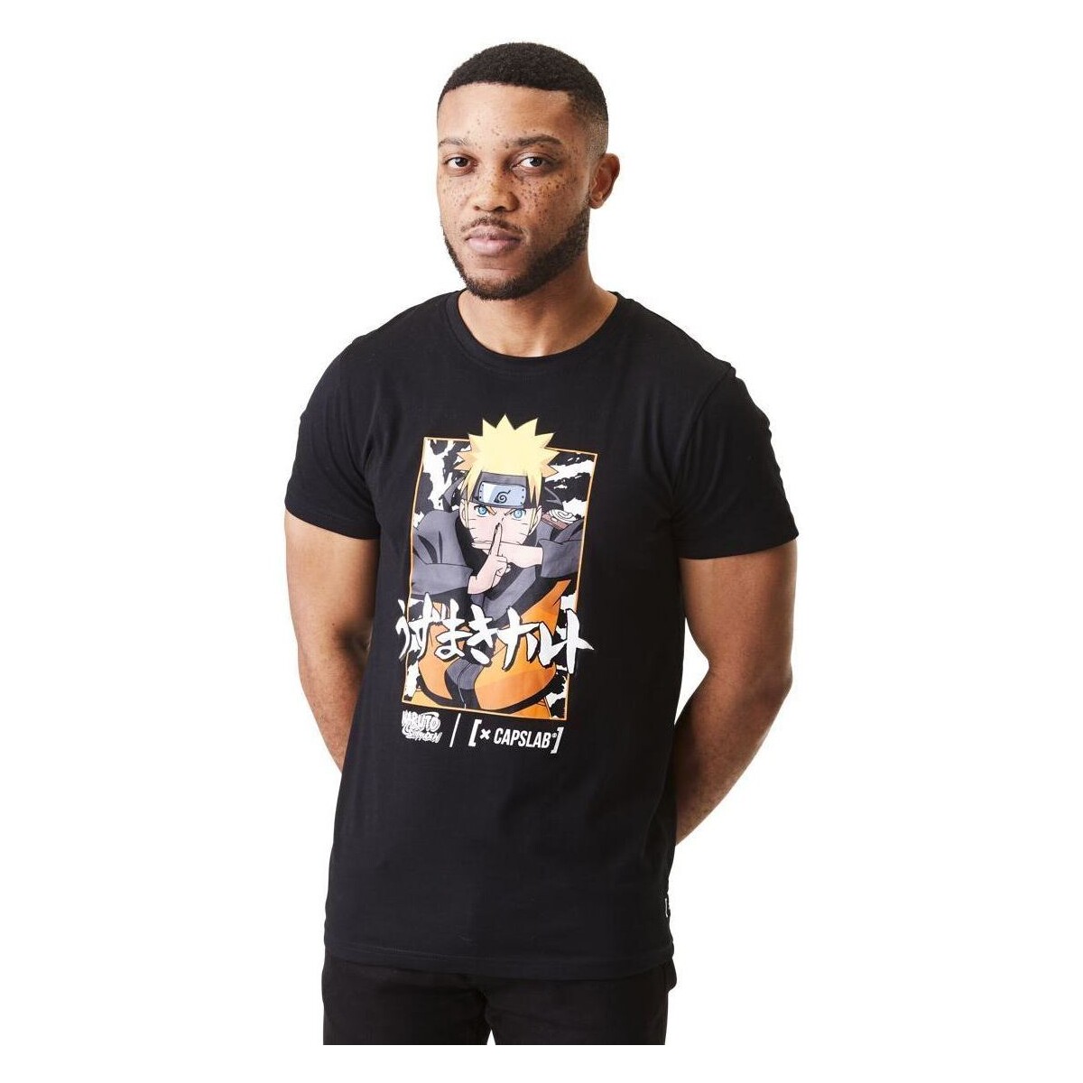 Vêtements Homme T-shirts manches courtes Capslab T-shirt  Naruto Noir