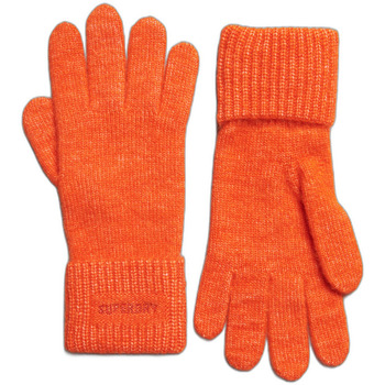 Accessoires textile Fille Gants Superdry Gants côtelés femme  Essential Orange