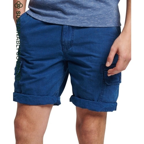 Vêtements Homme Shorts / Bermudas Superdry Short cargo en coton bio  Vintage Bleu
