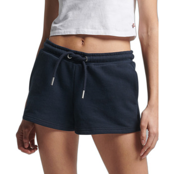 Vêtements Femme Shorts / Bermudas Superdry Short en jersey et coton bio femme  Vintage Logo Bleu