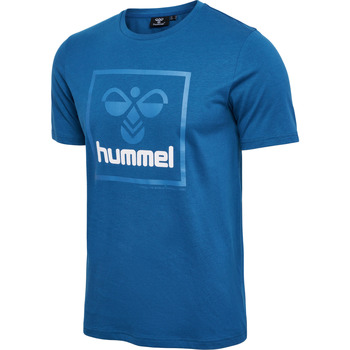 Vêtements Homme T-shirts manches courtes hummel T-shirt  Isam 2.0 Bleu