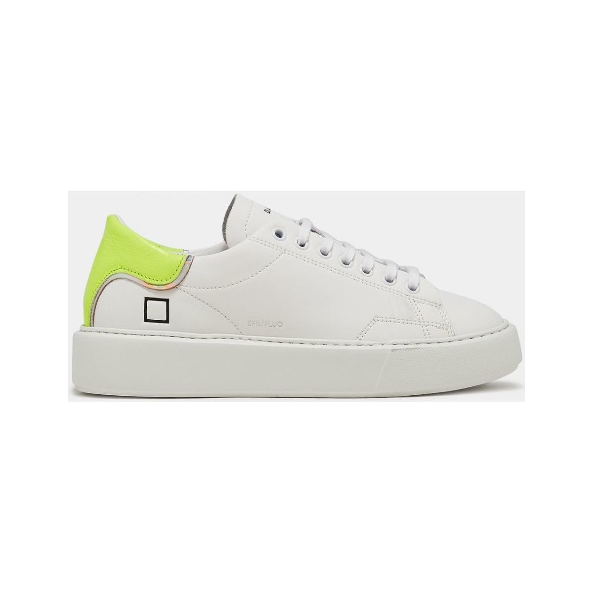 Chaussures Femme Baskets mode Date W381-SF-FL-HY SFERA FLUO-WHITE/YELLOW Blanc