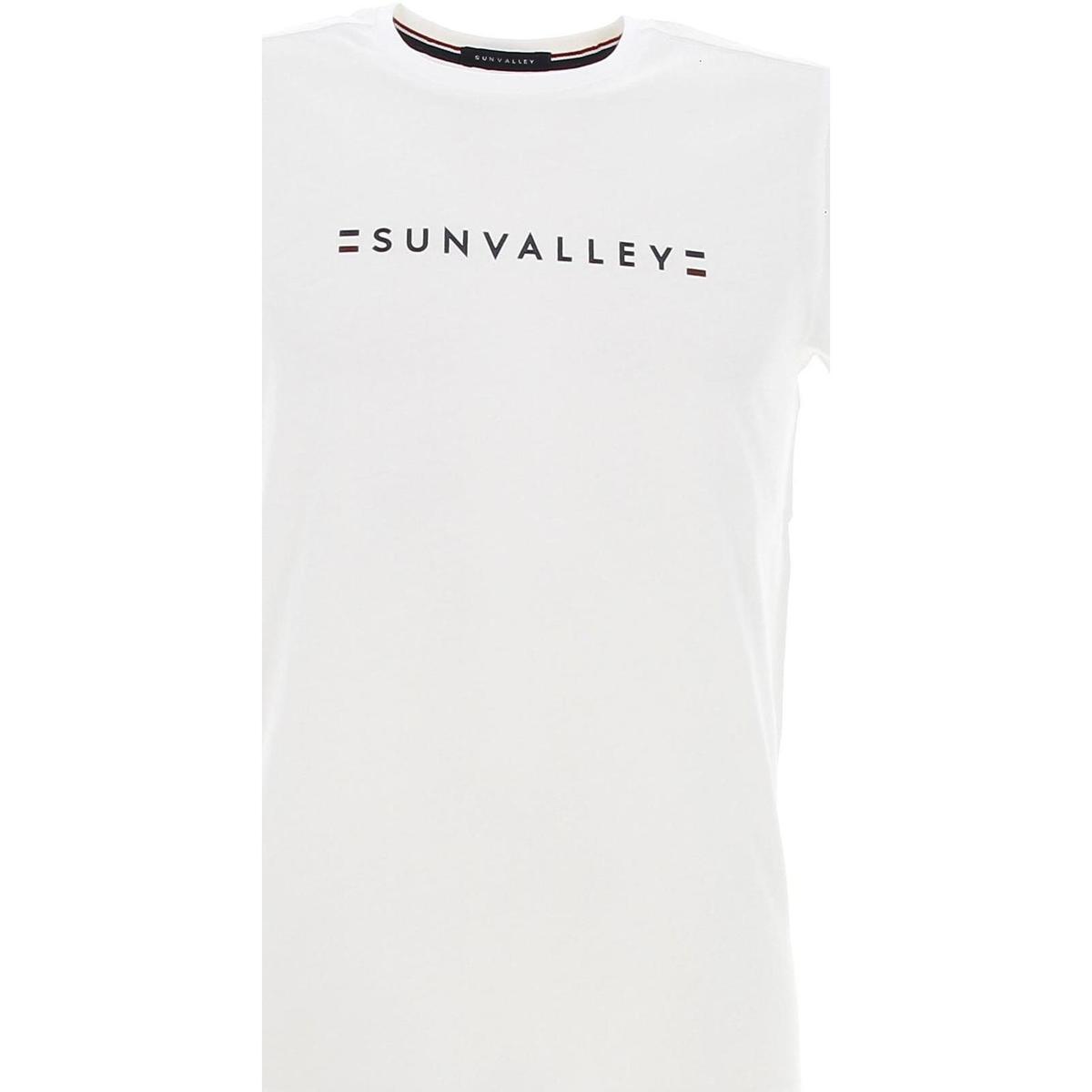 Vêtements Homme T-shirts manches courtes Sun Valley Tee shirt Ariat mc Blanc