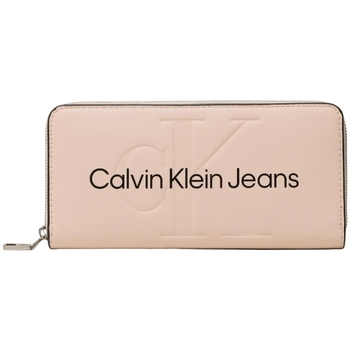 Sacs Femme Portefeuilles Calvin Klein Jeans Compagnon  ref 59257 TGE Beige 19*10*2 cm Beige