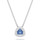 Montres & Bijoux Femme Colliers / Sautoirs Swarovski Collier  Millenia argenté bleu Blanc