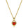 Montres & Bijoux Femme Colliers / Sautoirs Swarovski Collier  Stilla coeur rouge Jaune