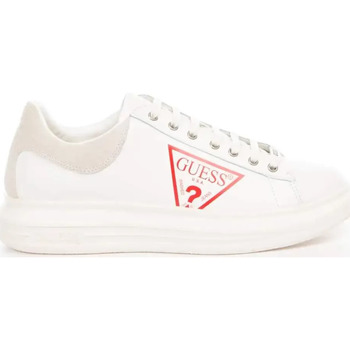 Chaussures Homme Baskets basses Guess Red logo triangle Blanc