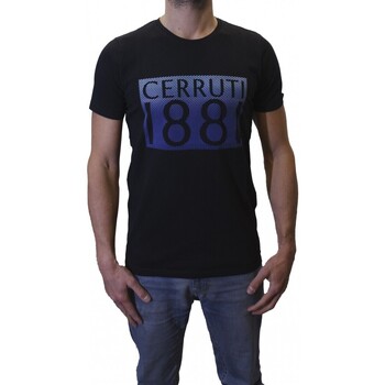 Vêtements Homme T-shirts nsw manches courtes Cerruti 1881 Garda Noir