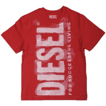 Vêtements Garçon T-shirts Silver manches courtes Diesel J01131 Rouge