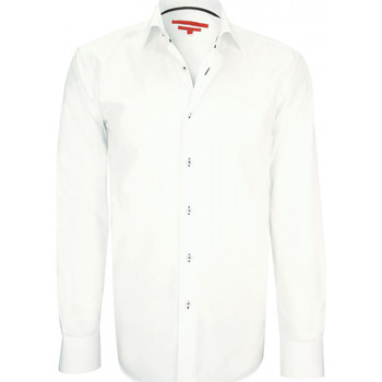 Vêtements Homme Chemises manches longues Andrew Mc Allister chemise mode newport blanc Blanc