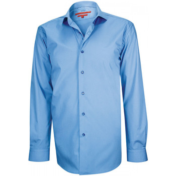 Vêtements Homme Chemises manches longues Andrew Mc Allister chemise premium norwitch bleu Bleu