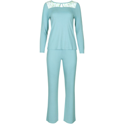 Vêtements Femme Pyjamas / Chemises de nuit Lisca Pyjama tenue d'intérieur pantalon top manches longues Liv Bleu Ciel