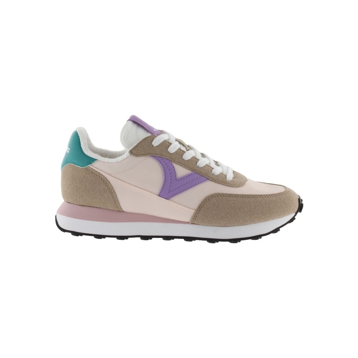 Chaussures Femme Baskets mode Victoria Sneakers 138111 - Beige Multicolore