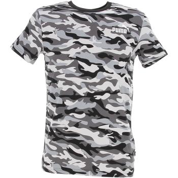 Vêtements Garçon T-shirts manches courtes Puma Jr ess+ camo tee b Noir