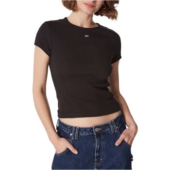Vêtements Femme T-shirts & Polos Tommy Jeans DW0DW14876 Noir