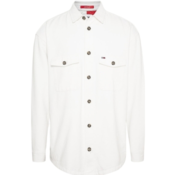 Vêtements Homme Chemises manches longues Tommy 37-40 Jeans Surchemise  Ref 59248 YBH Blanc Blanc