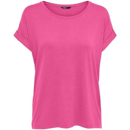 Vêtements Femme Long Sleeve T-Shirt Dress Teens Only 15106662 MONSTER-GIN FIZZ Rose