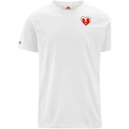 Vêtements Homme T-shirts manches courtes Kappa T-shirt  Lenni Authentic Blanc