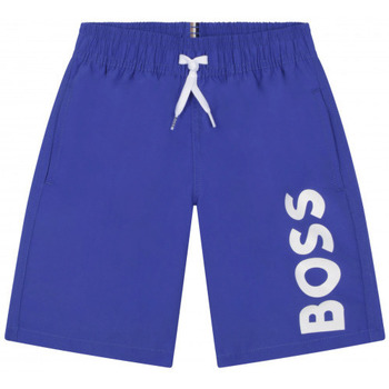 Vêtements Enfant Maillots / Shorts de bain BOSS Short de bain junior  bleu  J24846/79B - 12 ANS Bleu