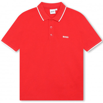 Vêtements Enfant T-shirts & Polos BOSS Polo Junior  ROUGE J25P26/991 - 12 ANS Rouge