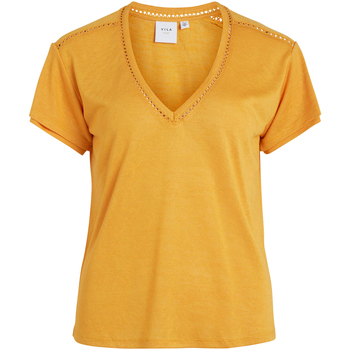 Vêtements Homme T-shirts manches courtes Vila T-shirt col v Orange