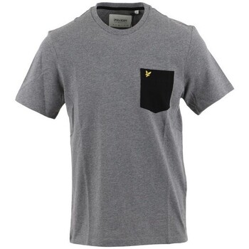 Vêtements Homme T-shirts manches courtes Lyle & Scott T-shirt Loewe Contrast Pocket Gris