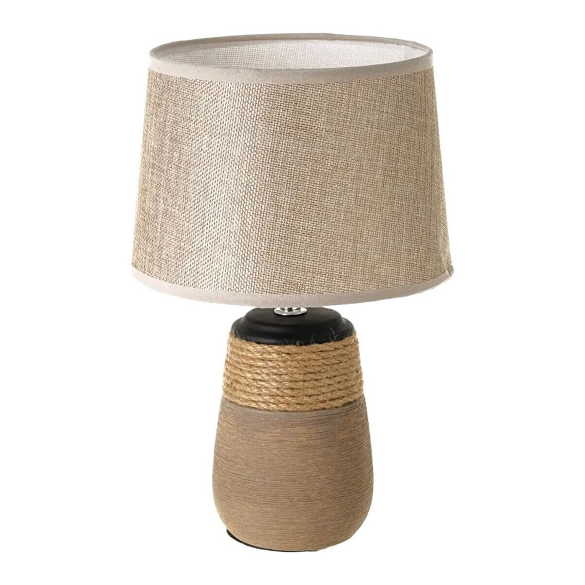 Maison & Déco Lampes à poser Unimasa Lampe en céramique et corde 30 cm Beige