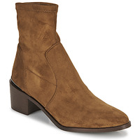 Chaussures Femme Boots JB Martin LUCIE TOILE SUEDE ST TABAC