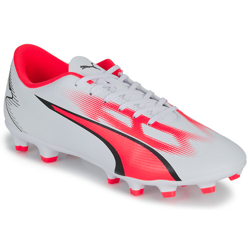 Chaussures Homme Football emboss Puma ULTRA PLAY FG/AG Blanc / Rouge / Noir