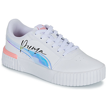 Chaussures Fille Baskets basses Puma Carina 2.0 Crystal Wings Jr Blanc