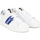 Chaussures Enfant Baskets mode BOSS Basket junior  blanche J29336/79B - 39 Bleu