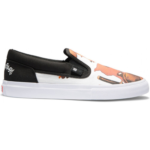 Chaussures Chaussures de Skate DC SHOES Nano DP MANUAL SLIP ON Rouge