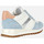 Chaussures Femme Baskets mode Geox D TABELYA bleu ciel clair/blanc