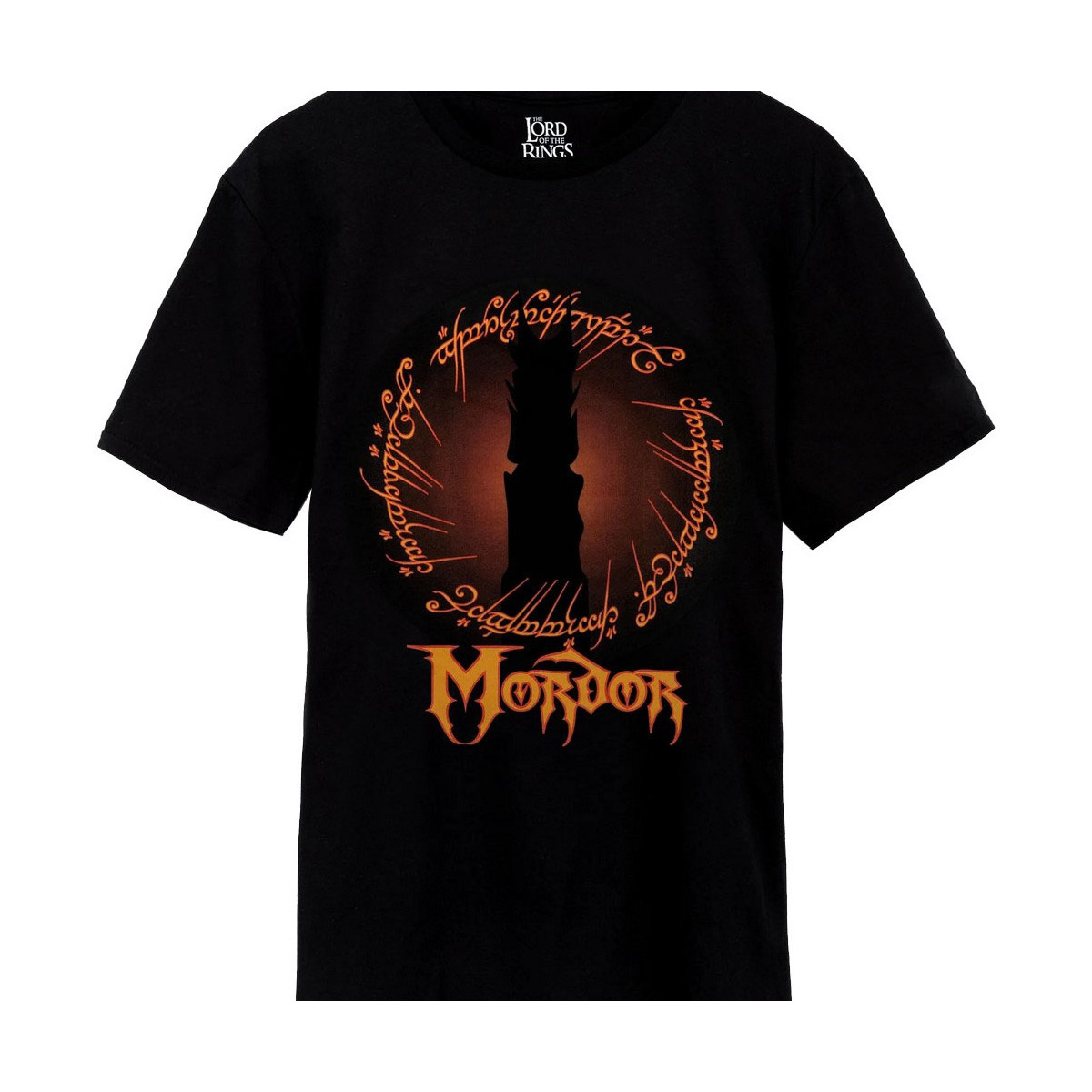 Vêtements Homme T-shirts Rundhalsausschnitt manches longues The Lord Of The Rings Mordor Noir