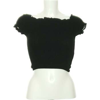 Vêtements Femme Young Elegant Pe Bershka top manches courtes  36 - T1 - S Noir Noir