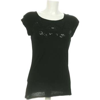 Vêtements Femme Utilisez au minimum 1 chiffre ou 1 caractère spécial Camaieu top manches courtes  36 - T1 - S Noir Noir