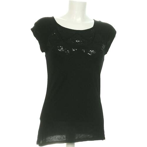 Vêtements Femme Black Jogging Pants With All-over Monogram In Cotton Man Camaieu top manches courtes  36 - T1 - S Noir Noir