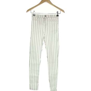 Vêtements Femme Pantalons Bershka 36 - T1 - S Blanc