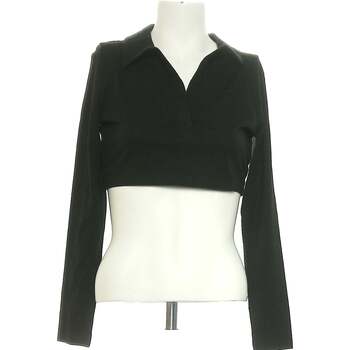 Vêtements Femme Tops / Blouses H&M Top Fray Longues  38 - T2 - M Noir