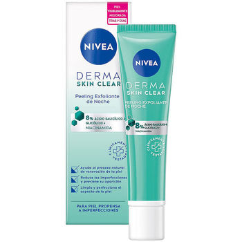 Beauté Masques & gommages Nivea Derma Skin Clear Peeling Exfoliante Facial Noche 