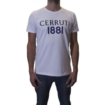 Vêtements Homme T-shirts dress manches courtes Cerruti 1881 Buffa Blanc