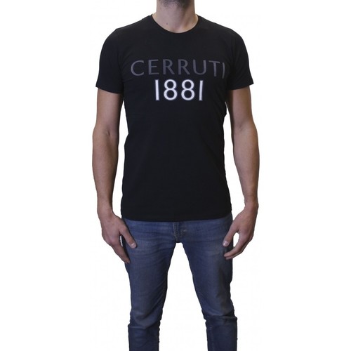 Vêtements Homme T-shirts dress manches courtes Cerruti 1881 Buffa Noir
