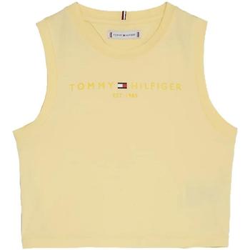 Vêtements Fille T-shirts manches courtes Tommy Hilfiger  Jaune