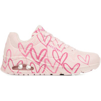 Chaussures Femme Baskets mode Skechers Uno Spread The Love Lt Pink