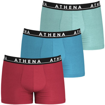 Sous-vêtements Homme Boxers Athena Lot de 3 boxers homme Easy Color Rouge